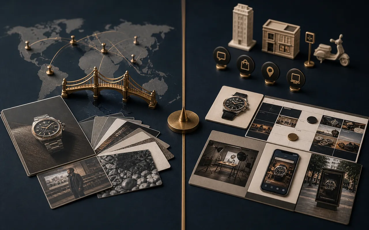 Side-by-side executive comparison of cross-border market interpretation and local campaign execution