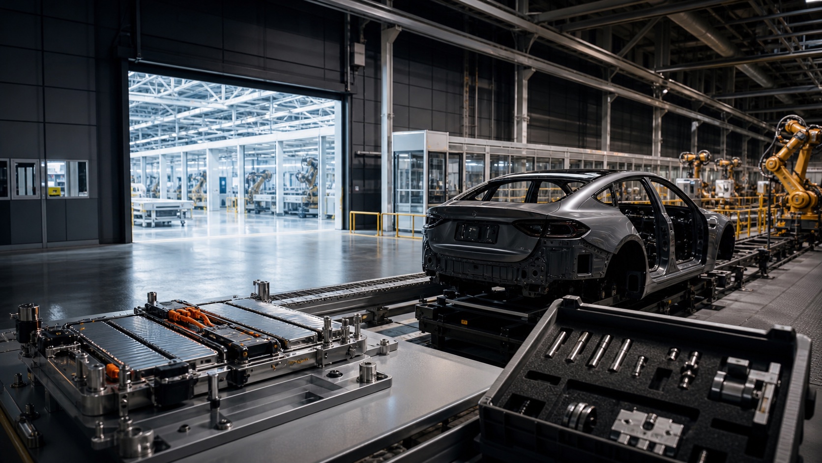 Unbranded electric-vehicle production capacity expanding in a modern Hungarian factory